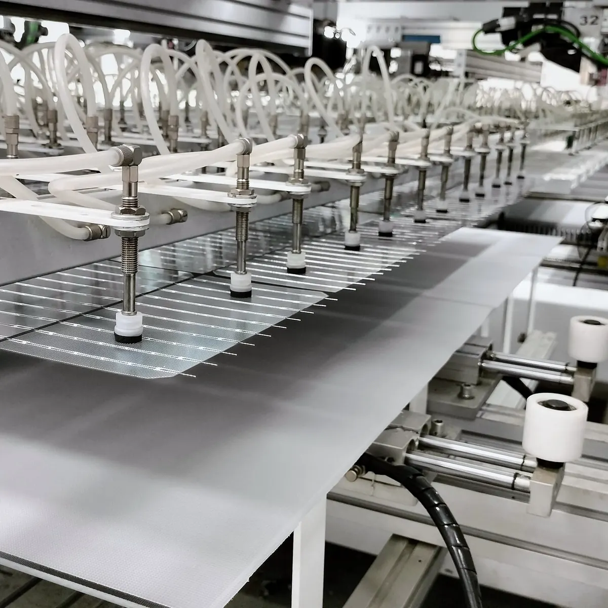 Cell stringing at the Vapi facility