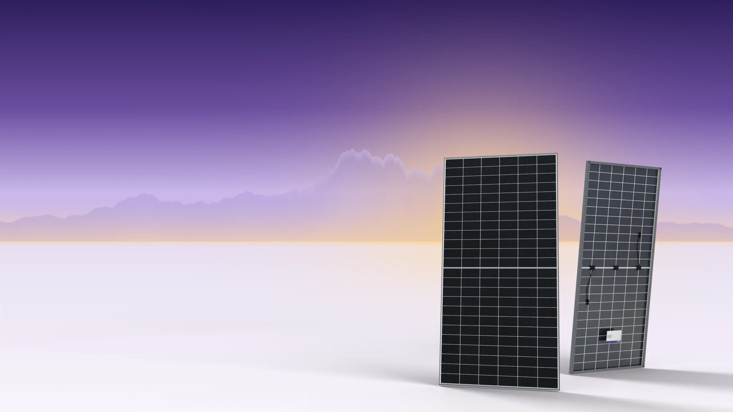 Zenith M10R modules, front and rear, before snow-capped peaks